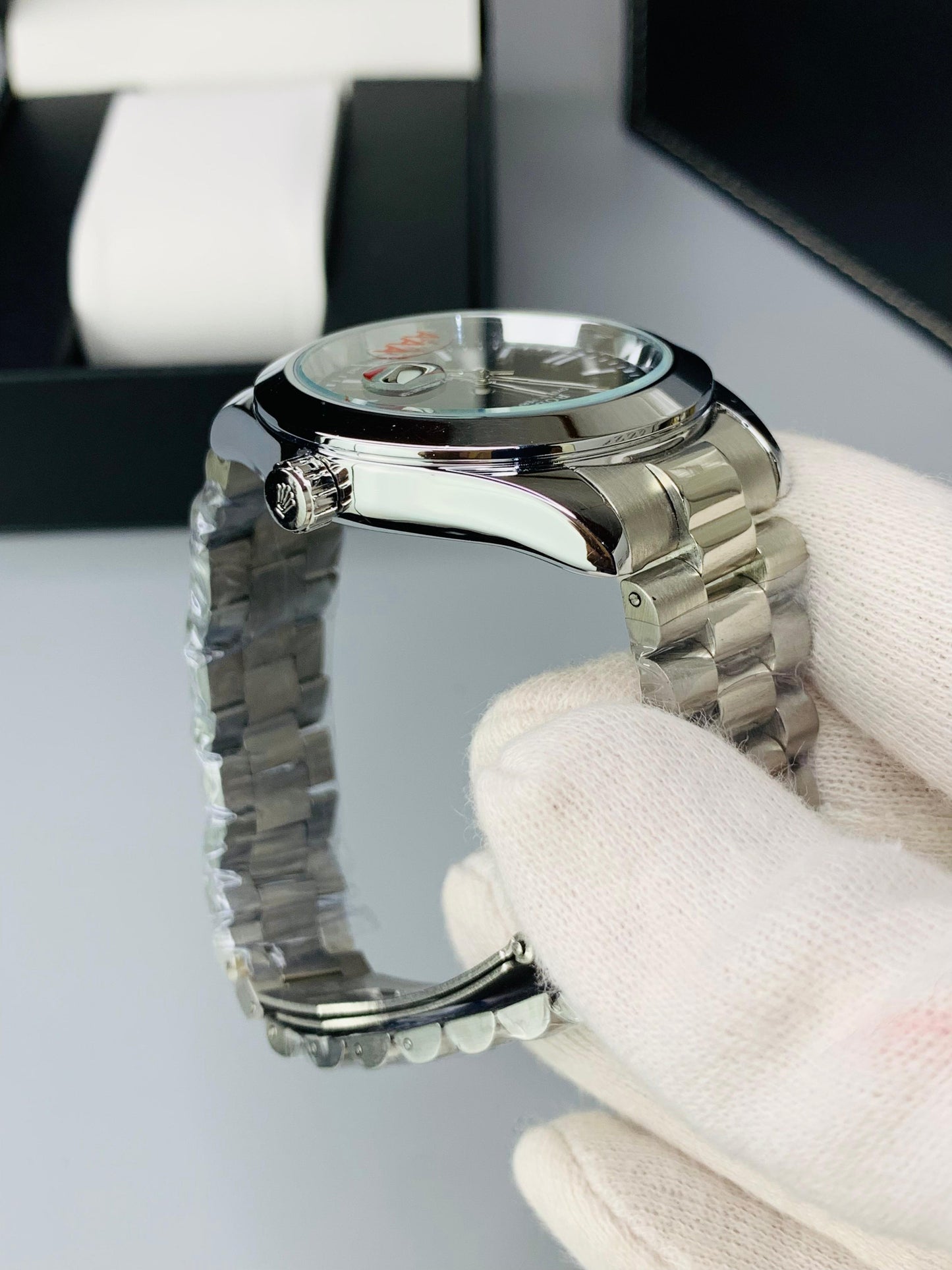 AA+ New Oyster Model With Date (Full Silver)