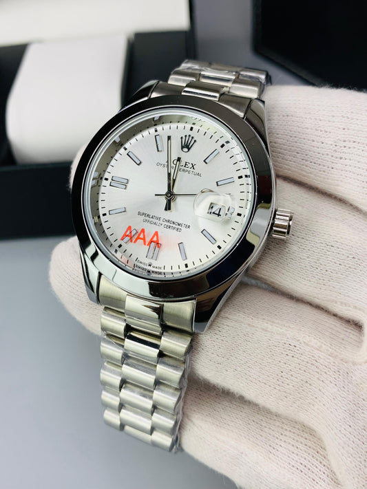 AA+ New Oyster Model With Date (Full Silver)