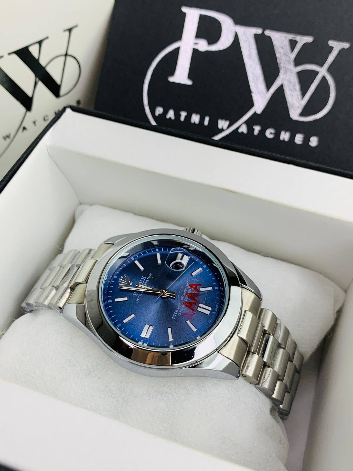 AA+ New Oyster Model With Date (Blue)